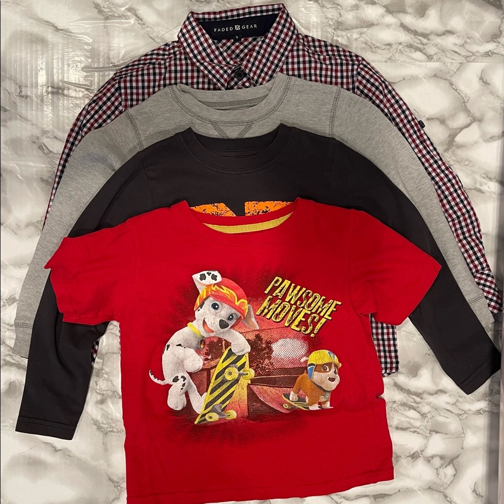 4 Shirts- Size 5T
